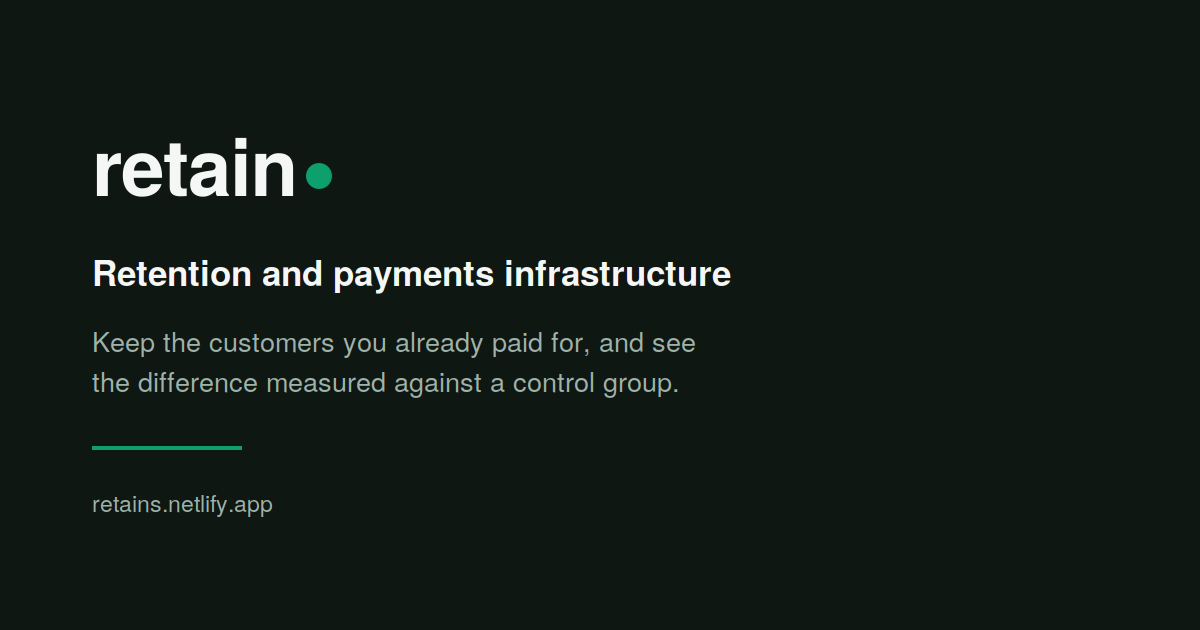 Retain — 官网预览图